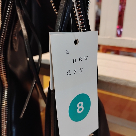 a new day Black Heeled Boots with Zipper Detail - Picture 5 of 8